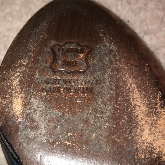 Stuart Weitzman  size 10 brown suede peep toe platform slingback - Picture 8 of 12